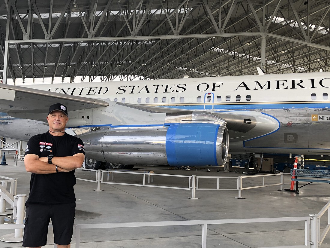 Bo Mortensen said it was an amazing feeling to detail an airplane that carried presidents of the United States. Courtesy photo.