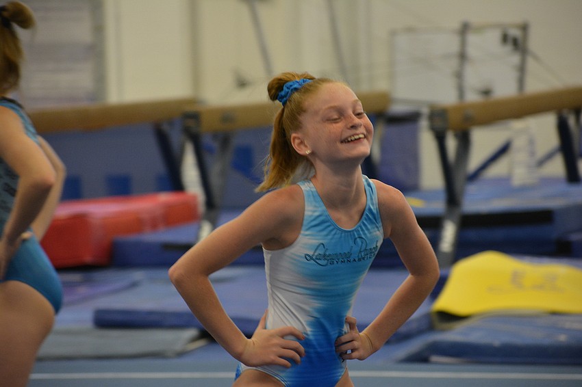 Baylie McKenna finishes a movement ...