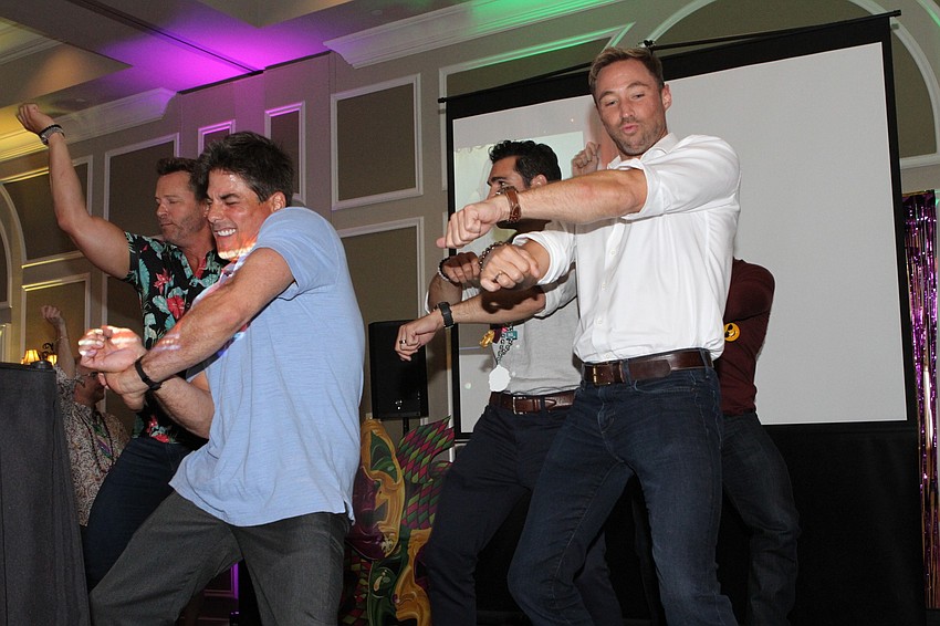 The celebrity guests danced up a storm for the audience.