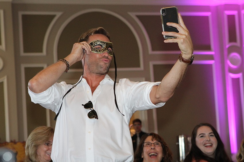 Kyle Lowder put on a show for guests.