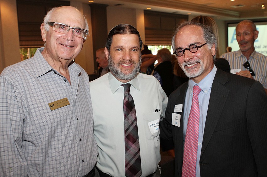 David Chaifetz, Rabbi Michael Werbow and Mark Schwartz
