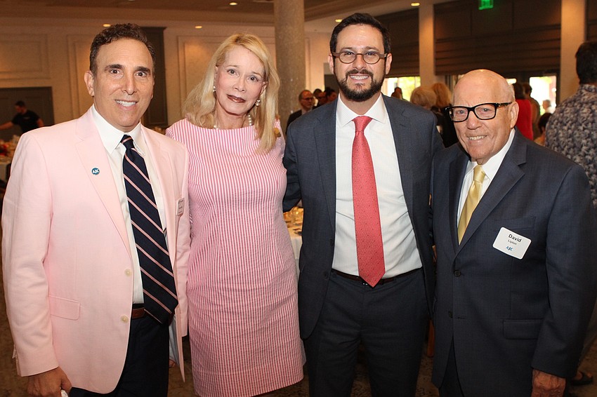 Regional Director Brian Lipton, Fran Blum, speaker Ari Gordon and David Lipton