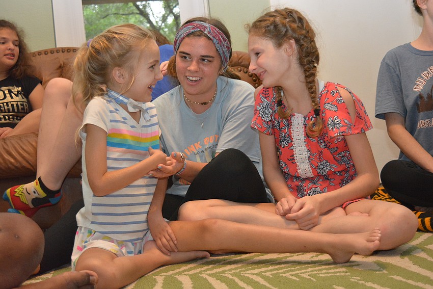 Sarasota 11-year-old Emmalynn Roberts and 12-year-old Emma Andrews have been best friends since kindergarten. Emma introduces Emmalynn to counselor Emma Buchanan, a graduate of Braden River High School.
