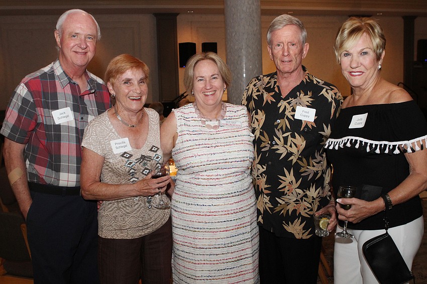Jack and Priscilla Schlegel with Executive Director Julie Leach and Fred and Judy Cuppy