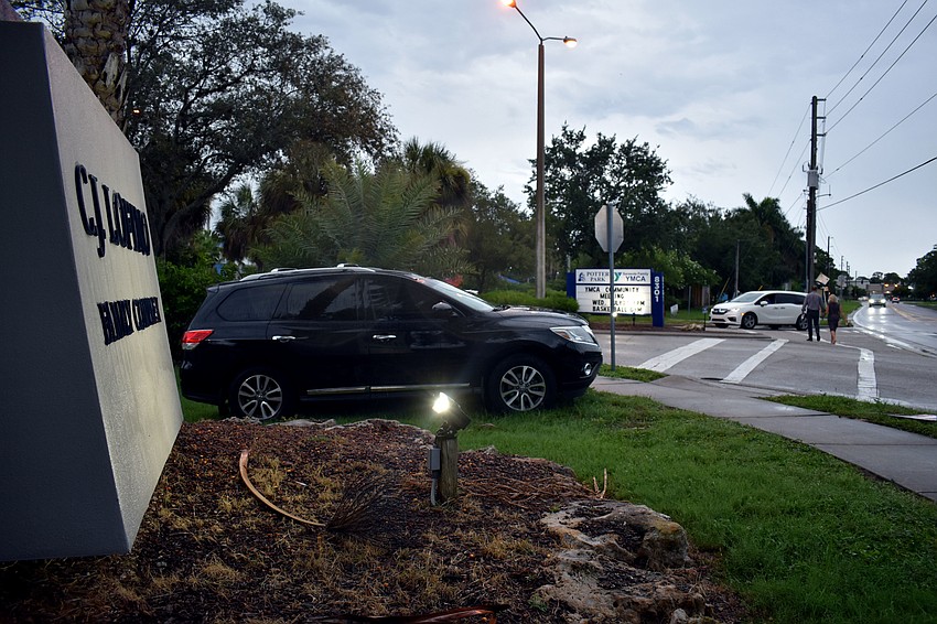 Attendees had to park in the grass and across the street.