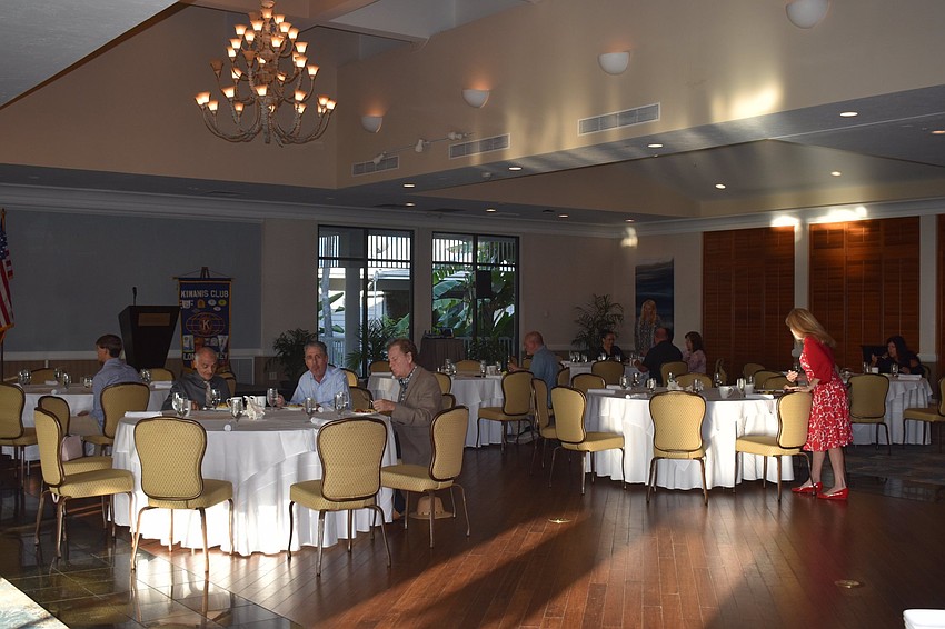 Recipients, their families and Kiwanis Club members all attended the event.