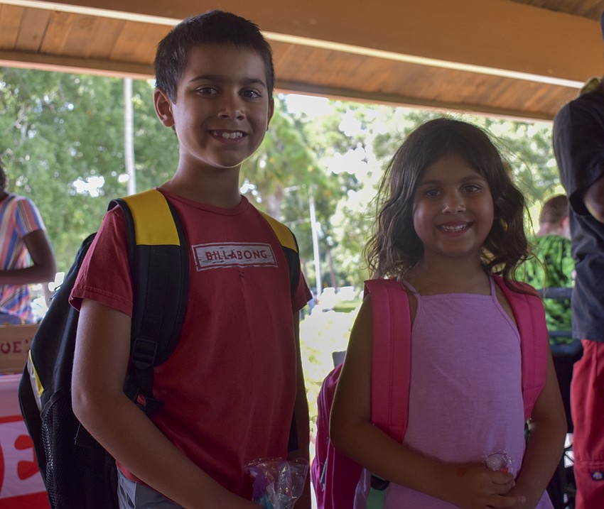 Kai, 7, and Anya Parks, 6