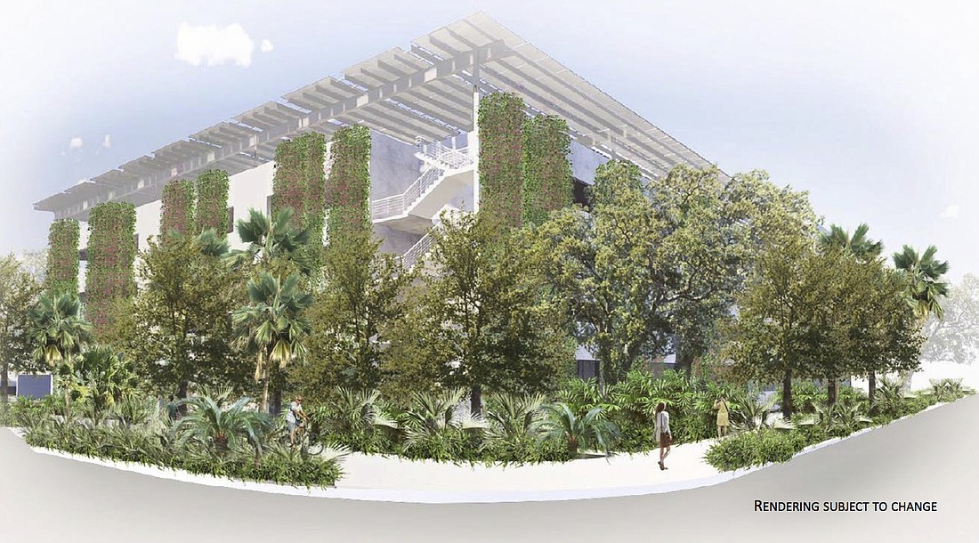 The size of a proposed 500-space, five-story parking garage with a rooftop restaurant has been central to the controversy over Selby Gardens&#39; master plan.