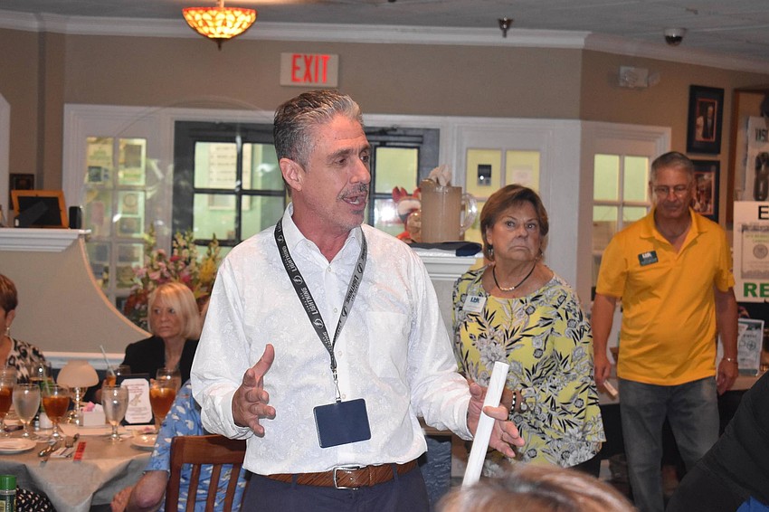 Michael Garey, owner of the Lazy Lobster, thanked the crowd.