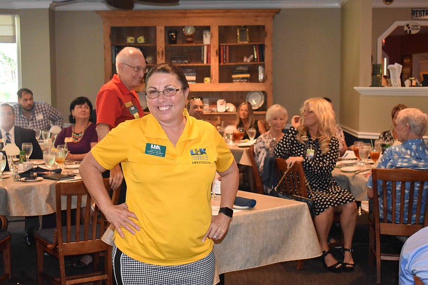 Debbie Shaffer shows off her Ambassador shirt.
