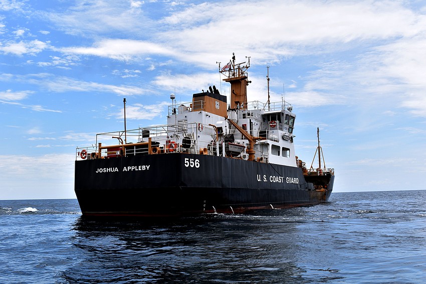 The Joshua Appleby approaches the memorial site.