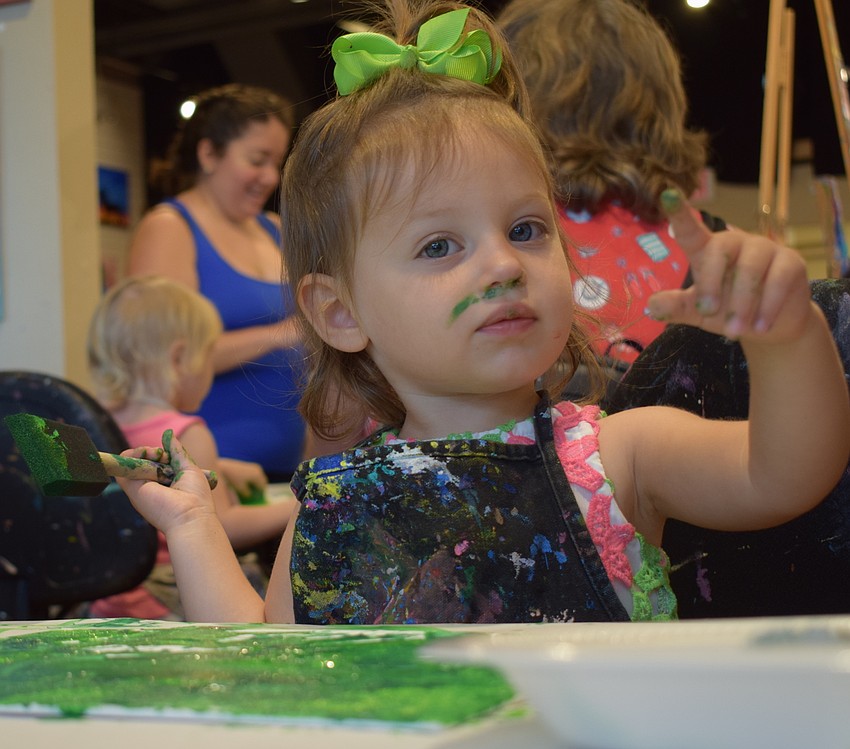 Palmetto 18-month-old Ryan Damico is a future artist in the making.