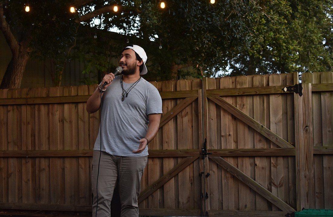 Angel Salvador moved to Sarasota in 2014 from Springfield, Mo., where he would clean bathrooms at comedy clubs in exchange for more stage time. Photo by Niki Kottmann