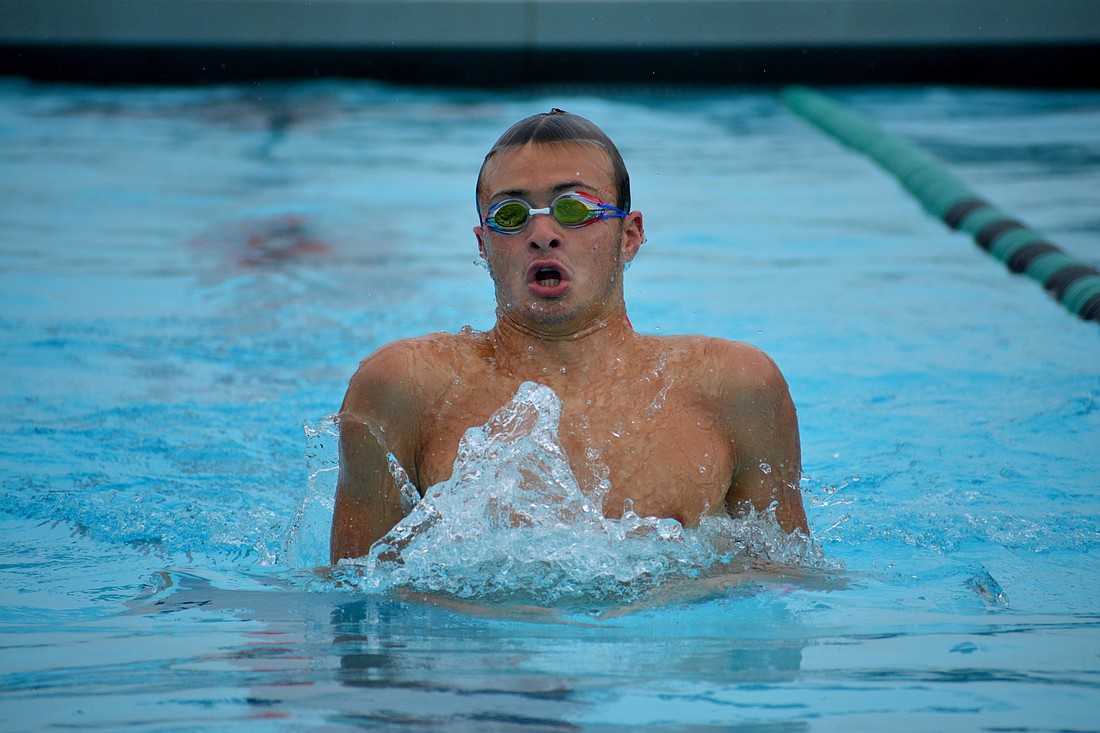 Swimmer Dimiter Zafirov should be a state medal contender for Lakewood Ranch High.