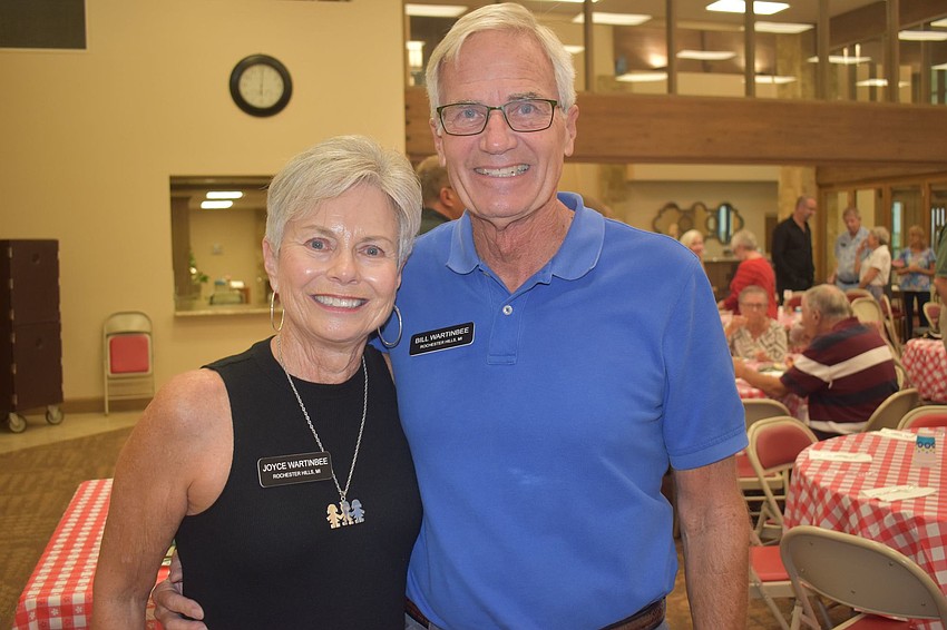 Joyce and Bill Wartinbee at the fish fry.