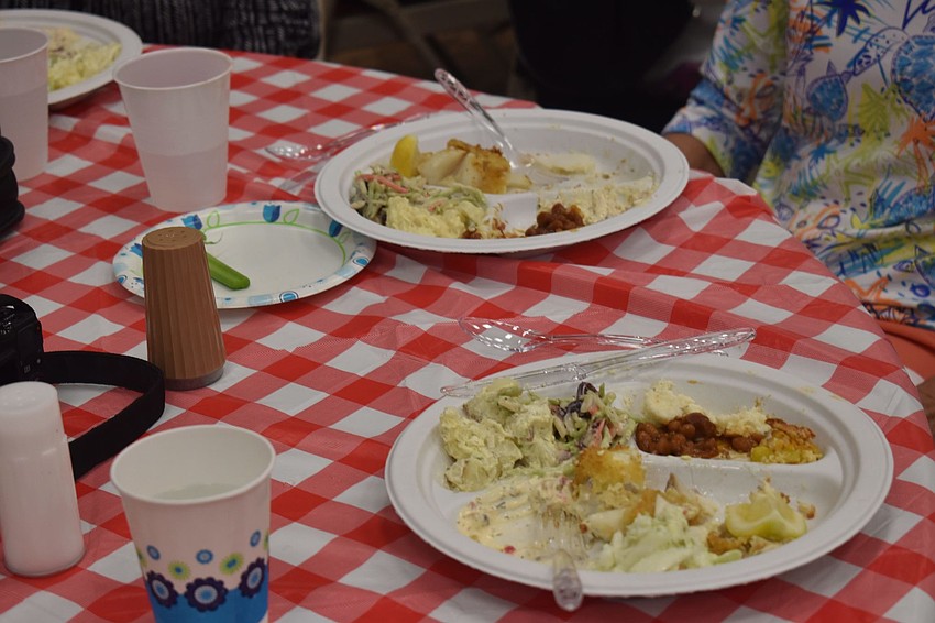 There was certainly no shortage of food.