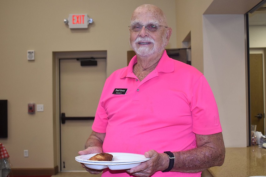 Paul Groen goes back for his second filet.