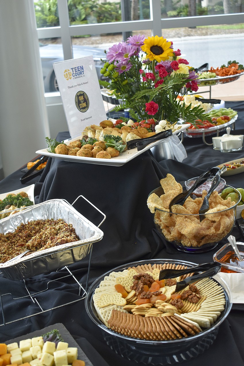 Refreshments and hors d'oeuvres were provided by Oak and Stone.