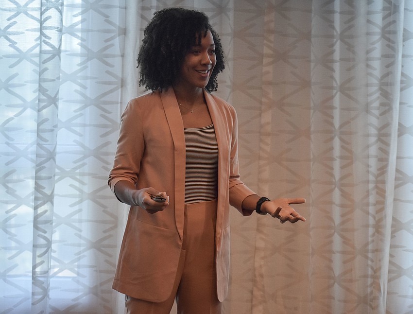 AJ Lee from Game on Nation gives her keynote address on 