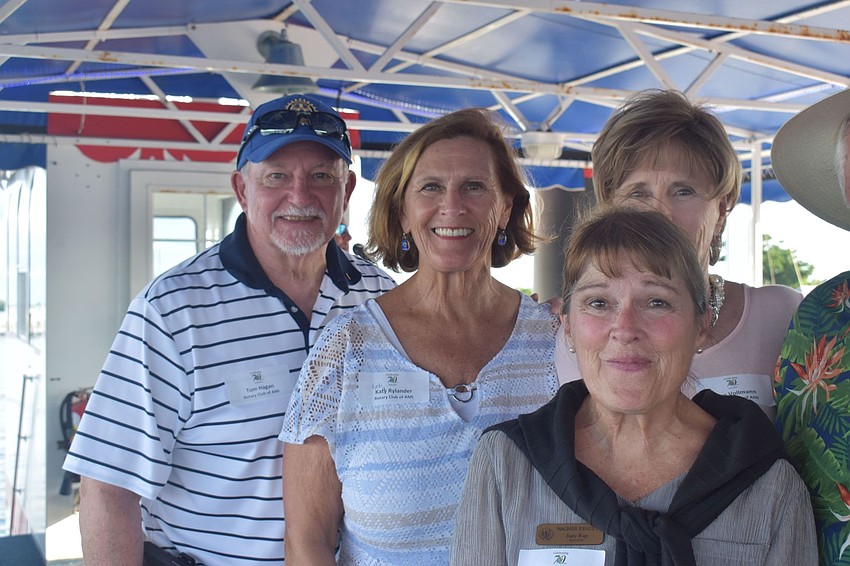 Tom Hagan, Kathy Rylander, Susan Vollmann and Judy Rupp represented the Anna Maria Rotary Club.