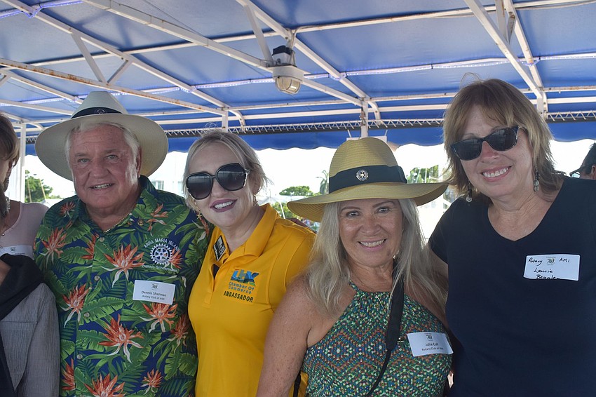 Dennis Sherman, Penelope Mabrey, Julia Coll and Laurie Beppler represented the Anna Maria Rotary Club.
