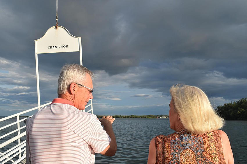 Michael Vejins and Terri Kinder take in the outdoors.