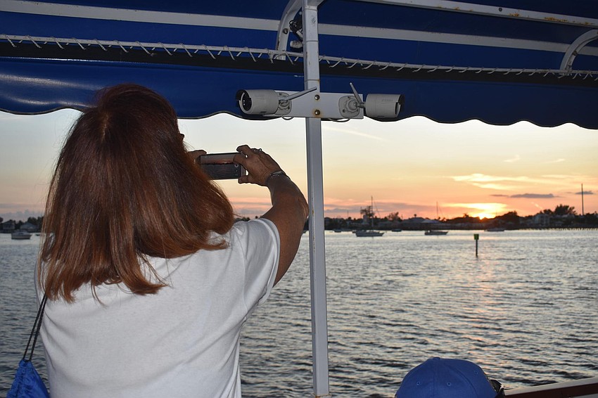 Wende Webb snaps the sunset.