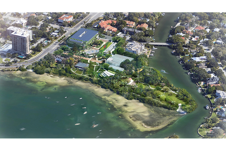 The Selby Gardens master plan, depicted in this rendering, has drawn criticism for elements proposed on the east side of the site. Marie Selby&#39;s relatives praised the preservation of gardens and bayfront access to the west.