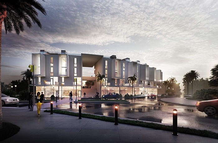 Architect Michael Halflants hoped Whitaker Lofts would be a defining project for the North Trail. Rendering courtesy Halflants + Pichette Architects.