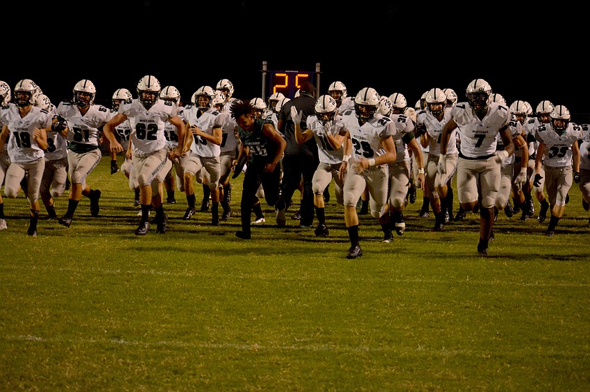 The Mustangs take the field for the first time in the 2019 season.