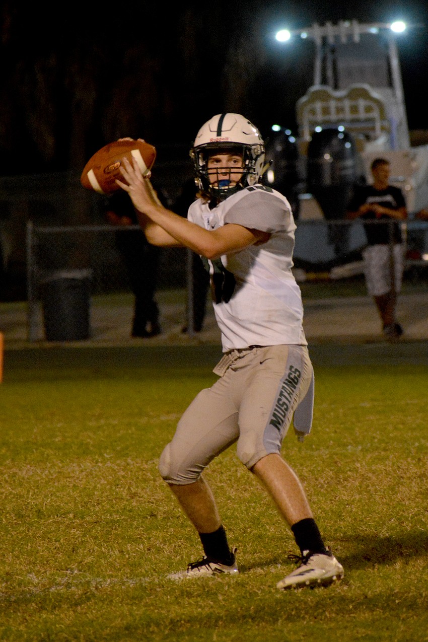 Lakewood Ranch junior quarterback Jimmy Kelly completed 16 of 26 passes for 96 yards.