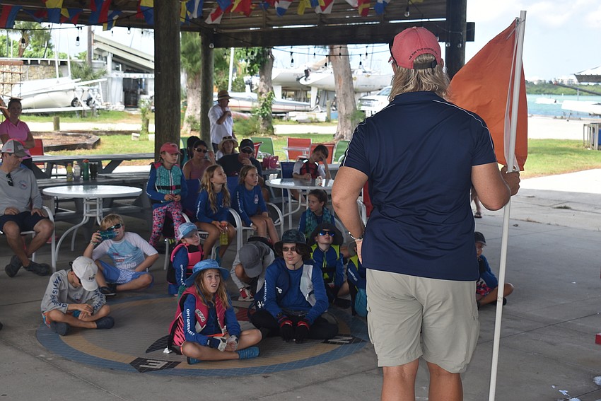 Donna Hillmyer instructs the Green Fleet.
