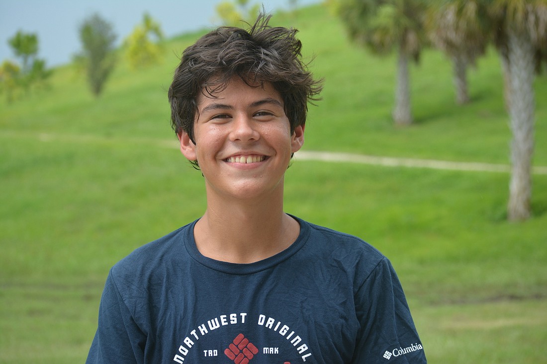 William Hartvigsen, a freshman at Sarasota High, is following in his brother&#39;s footsteps.