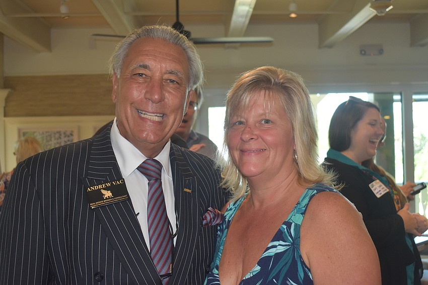 Andrew Vac and Tamera Jackson, who is the event manager for Tommy Bahama.