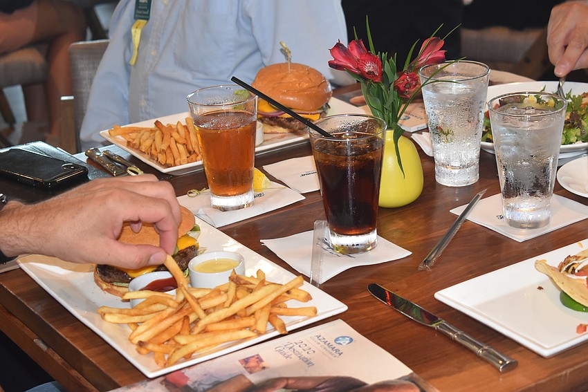 Burgers and fries were popular and gone quickly.