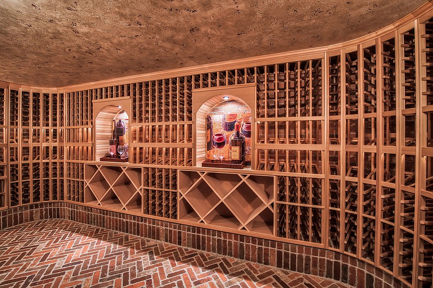 Thirsty? The underground wine cellar holds more than 1,000 bottles.