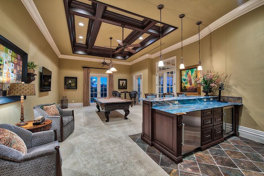 Pool anyone? You would keep the guests busy in this game room.