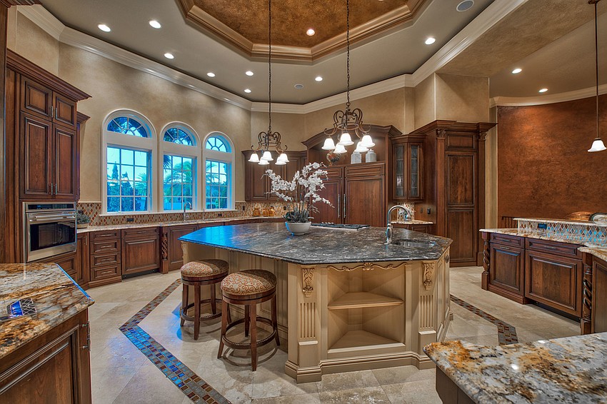 In between cooking a meal, you can run laps in this kitchen.