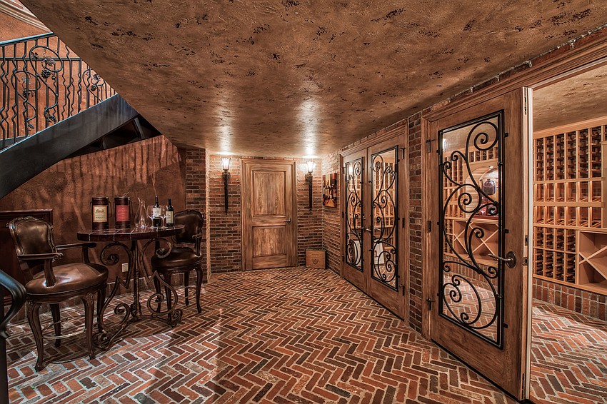 Another look at the wine cellar.