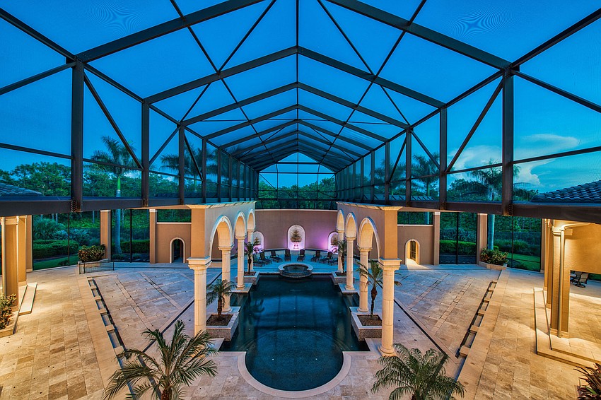 The lanai was the biggest in the country when the home was built in 2010.