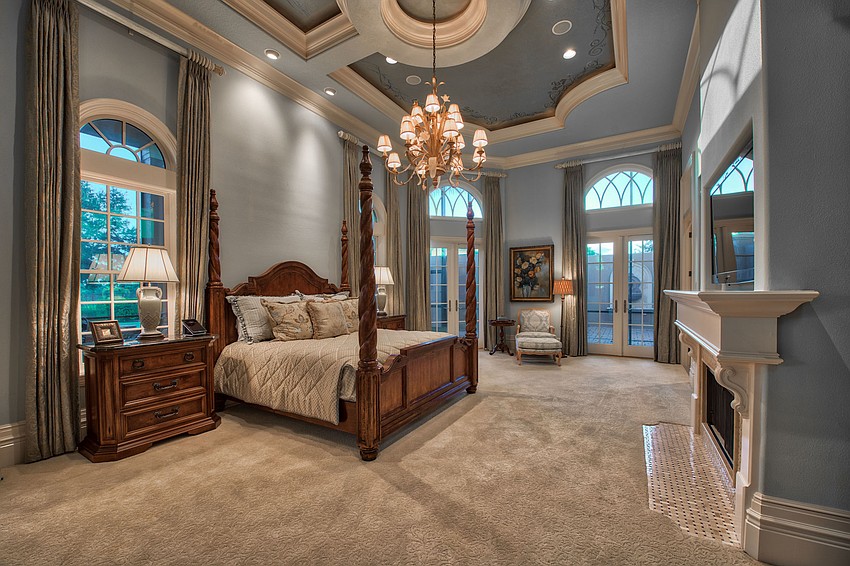 The master bedroom has room for a marching band.