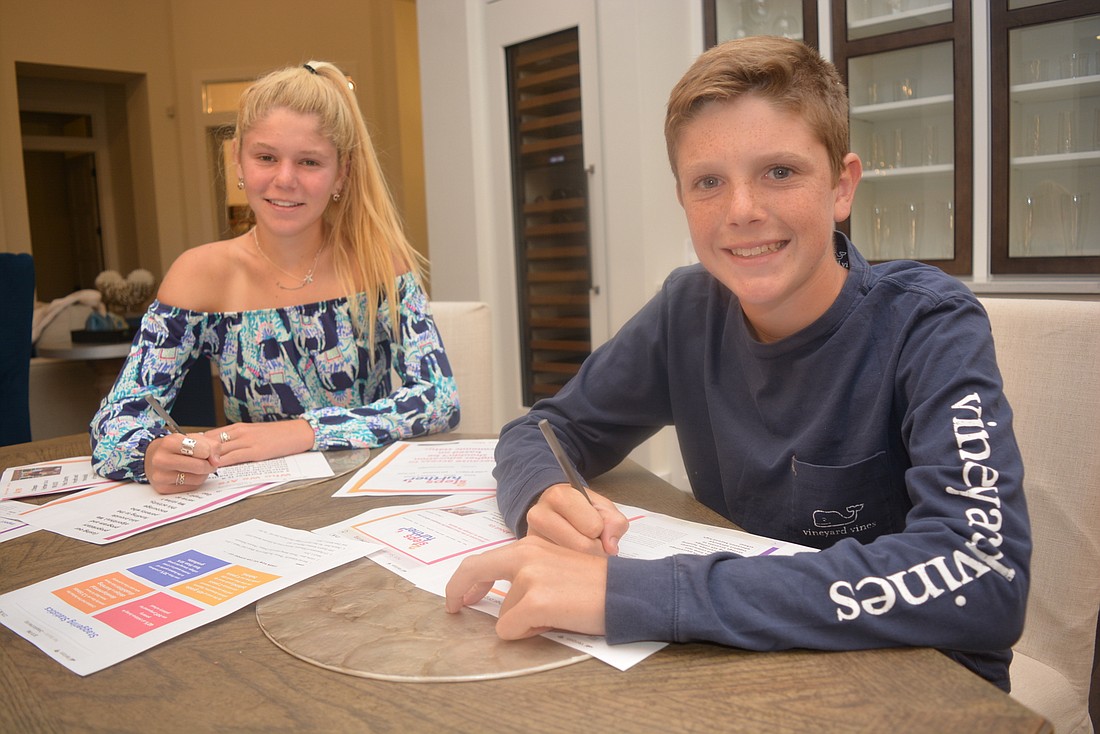Maeve and Owen Studdiford said they have learned to appreciate the things they have, including their education, more after visiting Gocio Elementary School regularly.