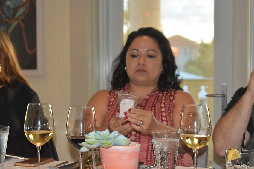 Linda Garcia takes a closer look at one of the salts.