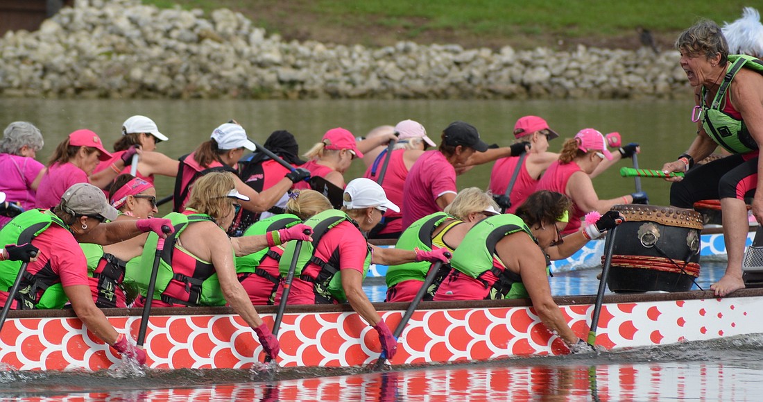 Survivors in Sync races at Nathan Benderson Park, which will host the 2022 International Dragon Boat Federation Club Crew World Championships.