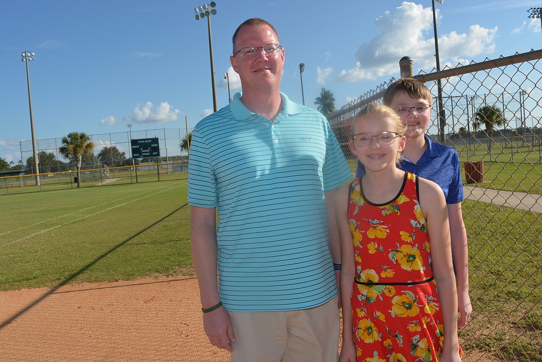 Dan, Katie and Robert Powers are excited Manatee County has agreed to rename a baseball field at Lakewood Ranch Park in honor of Matthew Powers, who played baseball there.