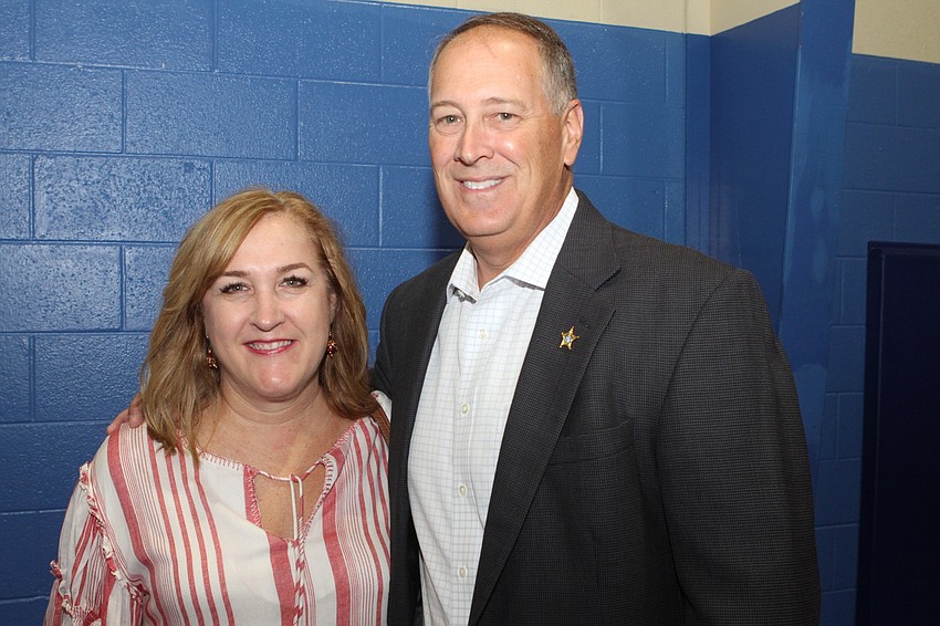 Tracy Knight and Sarasota County Sheriff Tom Knight