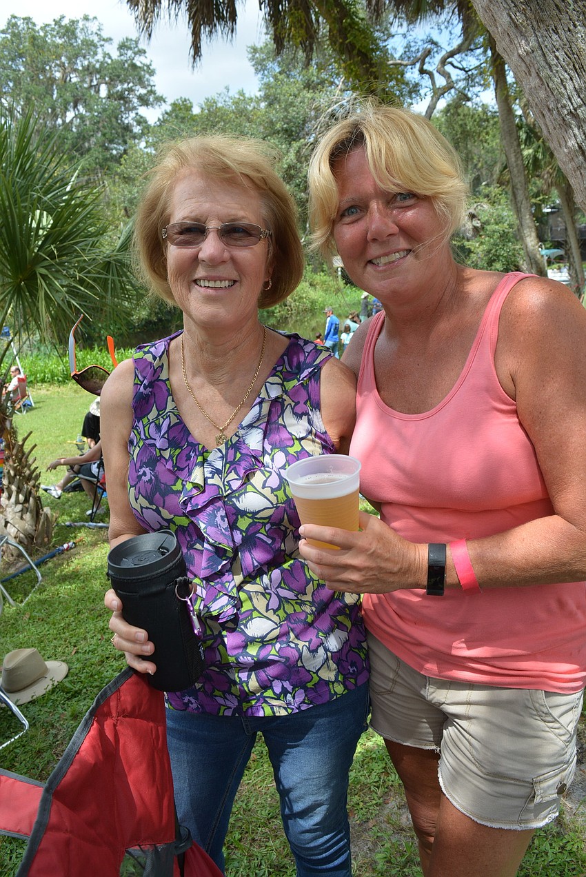 Bradenton's Kathy Brown enjoys the music with friend Sandy Turner, who was visiting from New Jersey.