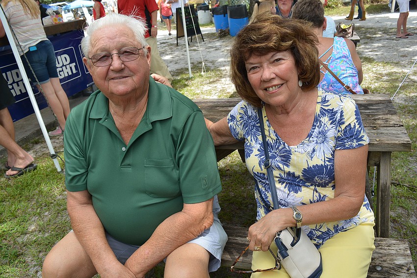 River Strand resident Joe and Priscilla Mekosh say they love hearing the banjo.