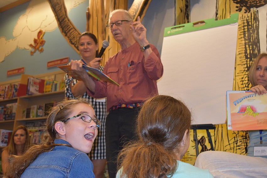 Summer Botelho catches sight of something cool.