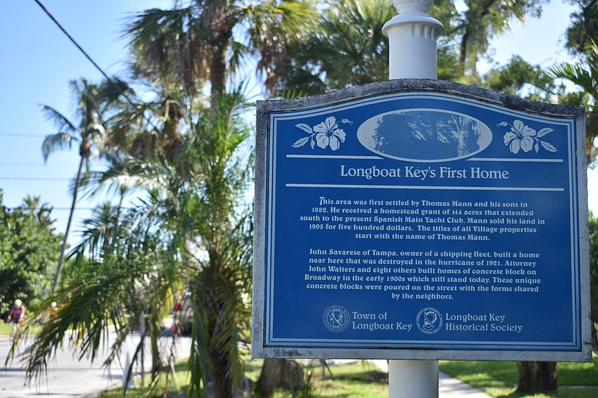 This sign indicates the historic nature of the home. It's adjacent to the house.